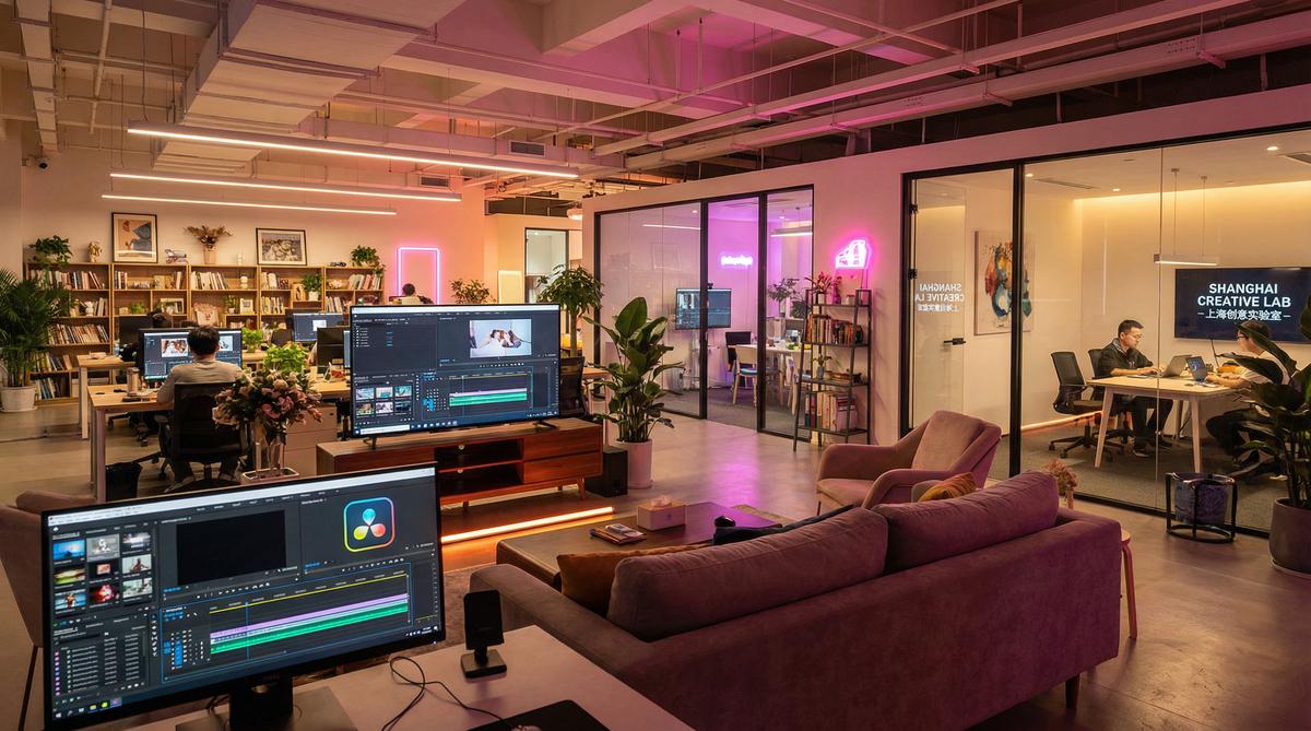 91传媒公司办公环境